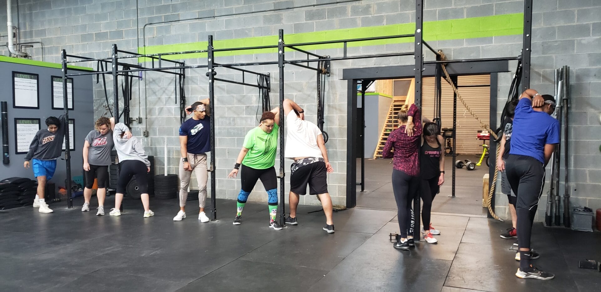 Group Class Stretching at BGB CrossFit